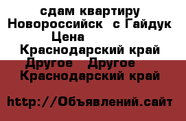 сдам квартиру Новороссийск, с.Гайдук › Цена ­ 18 000 - Краснодарский край Другое » Другое   . Краснодарский край